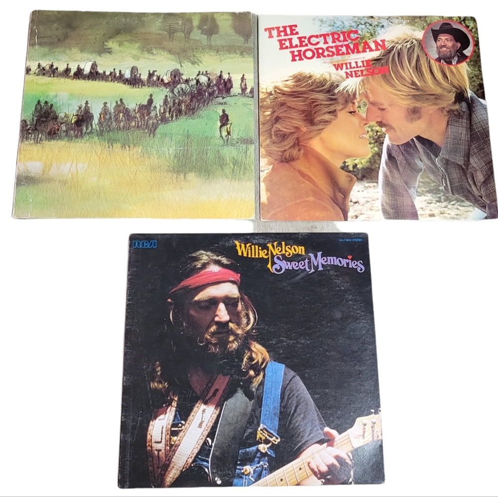 Collection of 3 Willie Nelson Albums